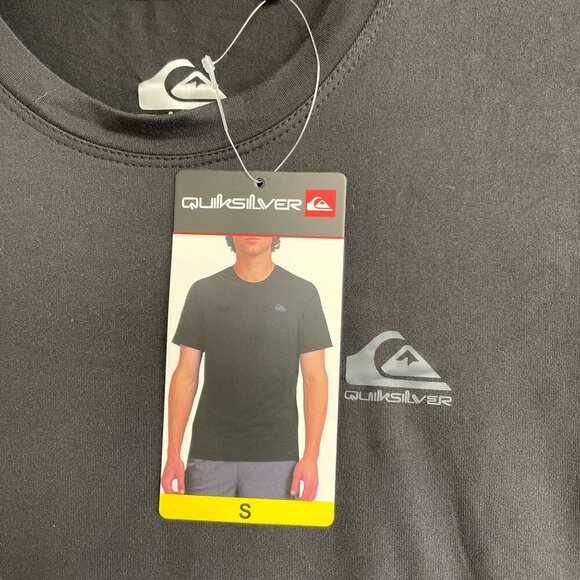 NEW Quiksilver Men's S Black Regular Fit Active T-Shirt - Picture 7 of 9